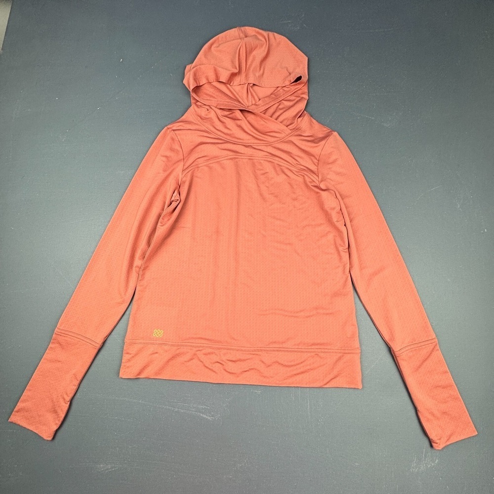 Sherpa Adventure Gear Women's S Orange Lightweight Pullover Hoodie Fleece Hoodie